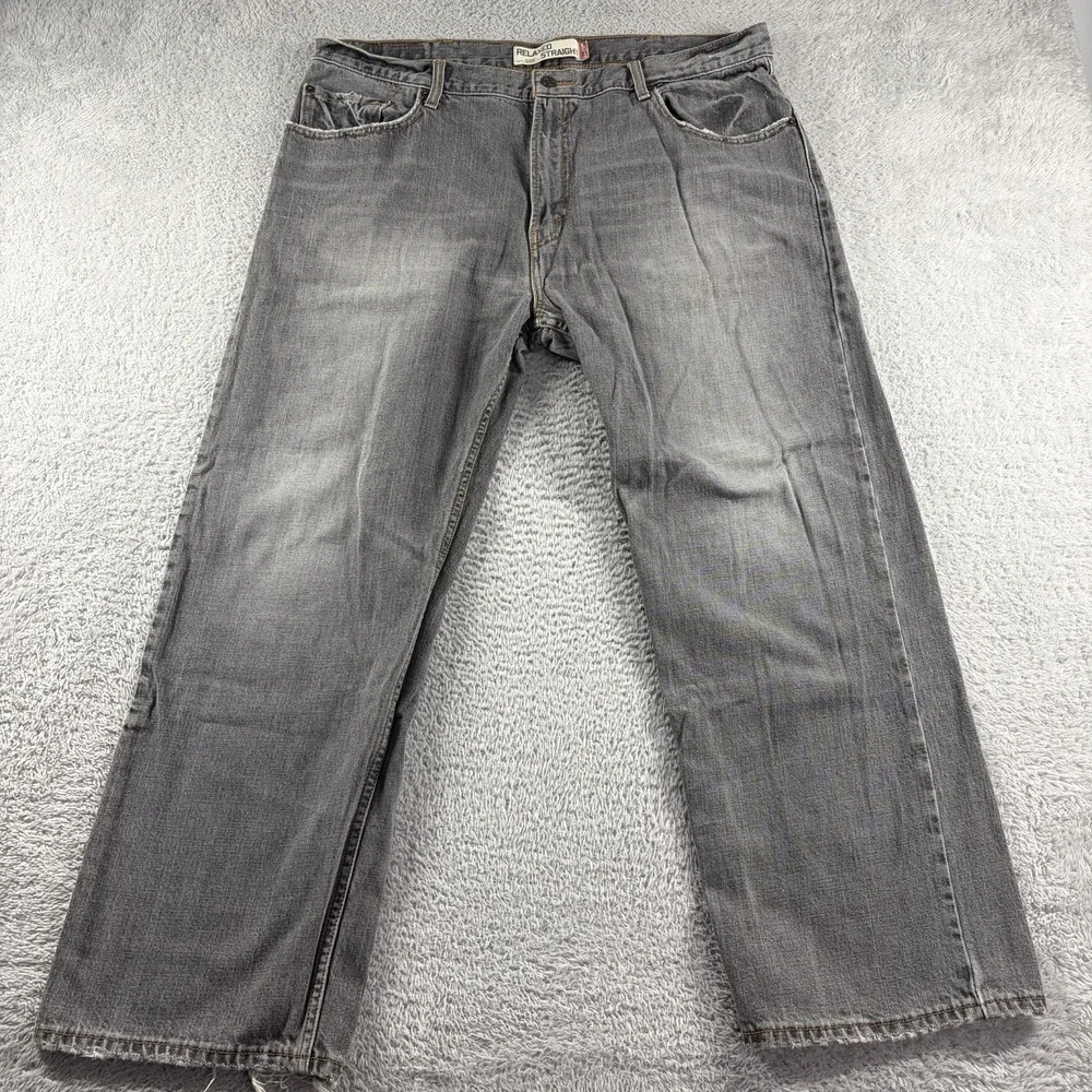 VINTAGE Levi 559 Jeans Mens 40x30 (38x28) Gray Relaxed Straight Y2K‎